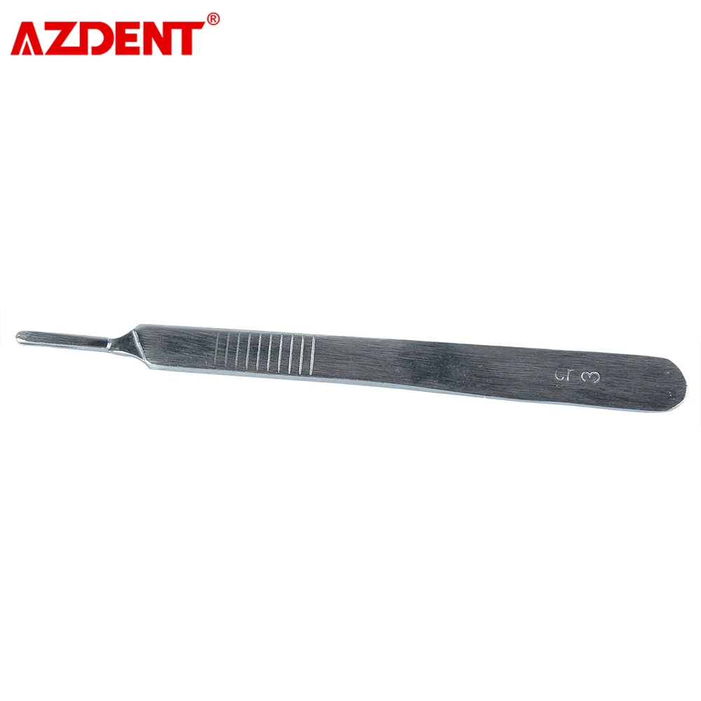 1 предмет зубные 3 # хирургический Скальпель с ручкой 12 5 см Нержавеющая сталь