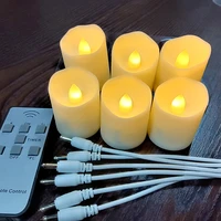 remote rechargeable candle light birthday christmas candle wedding halloween tea wax home restaurant table decoration