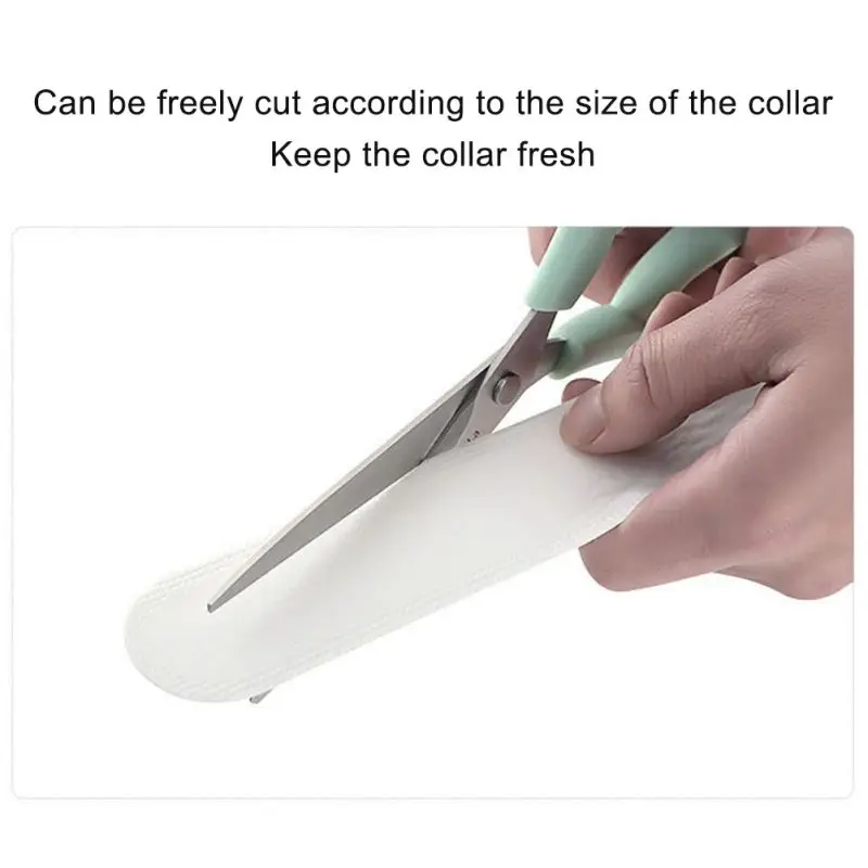 

10PCS Disposable Sweat-absorbent Cap Pad Unisex Hat Sweat Absorbent Sticker Anti-dirty Pad Collar Stickers 1