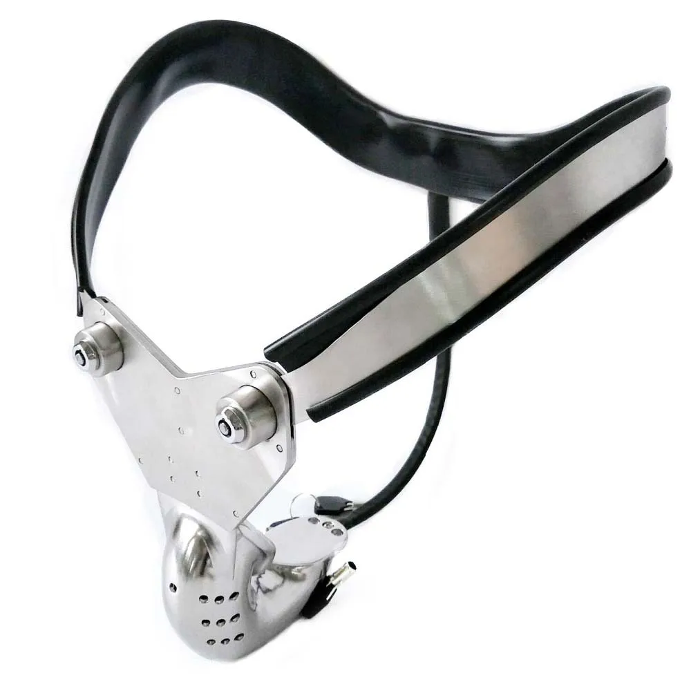 Пояс верности из нержавеющей стали Мужской эротический бандаж на член штаны