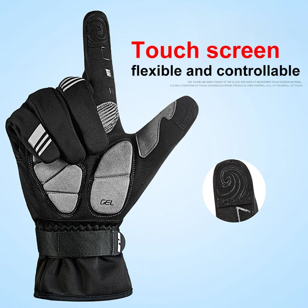 

Winter Outdoor Ski Mountaineering Cycling Keep Warm Wind And Cold Sports Game Gloves Winter Plus Velvet Skiing Gloves Ski Gloves