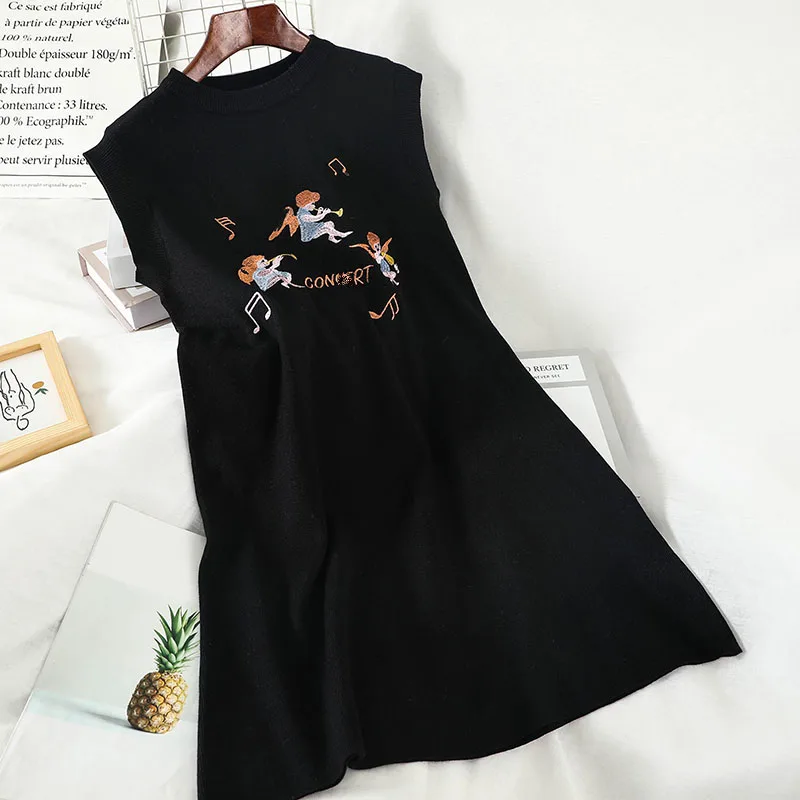 2019 Новая мода Женская одежда вязаное платье зимнее платья M078 |