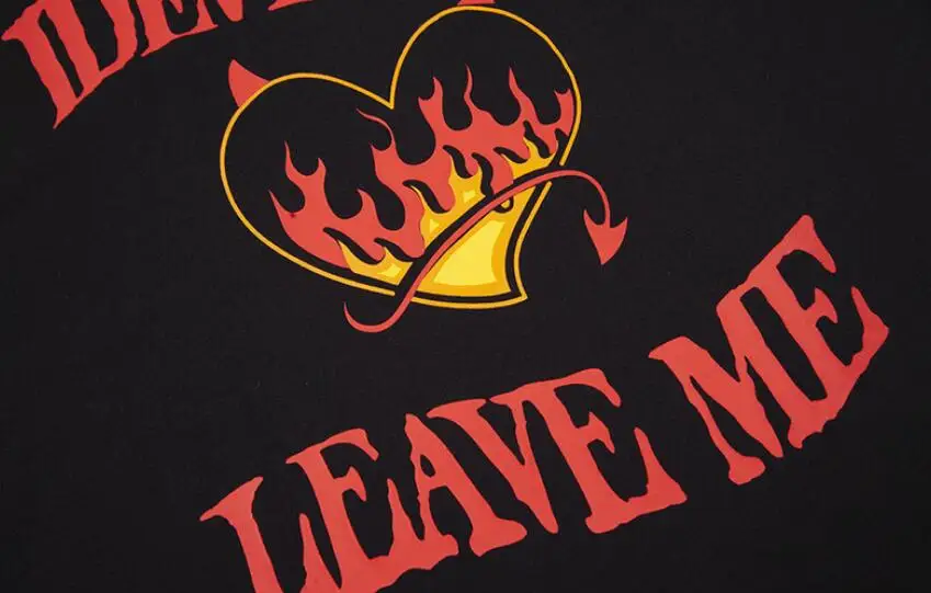 

Men Hip Hip Streetwear T-Shirt Devil Heart Fire Flame Letter Print Tshirt 2021 Harajuku Cotton Casual Short Sleeve T Shirt w1991