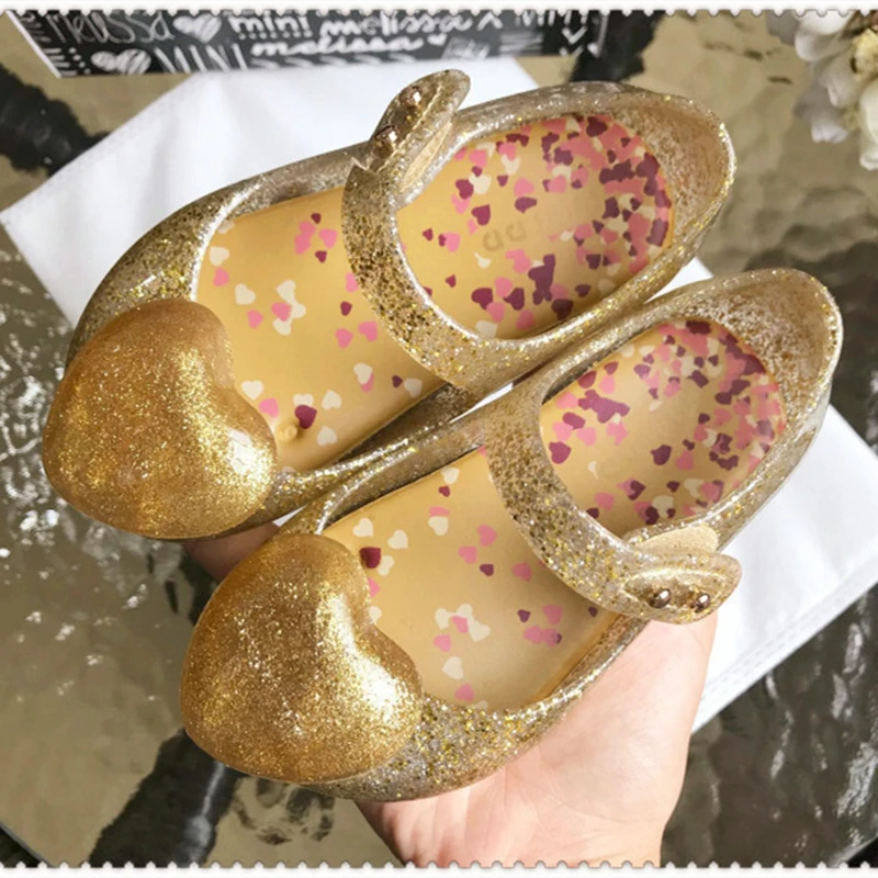 

2022 Spring Mini DD Children's Jelly Shoes New Princess Shoes Baby Solid Fish Mouth Girrls' Sandals Beach Shoes Toddler Shoes
