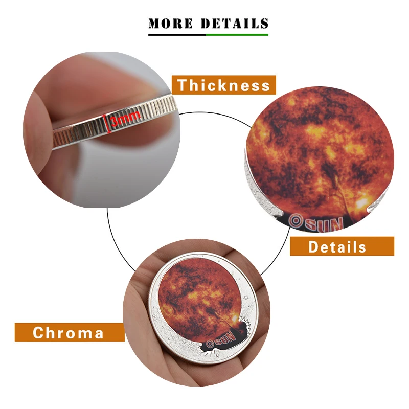 WR 10 шт. серебряные монеты с системой солнечных батарей коллекционные предметы