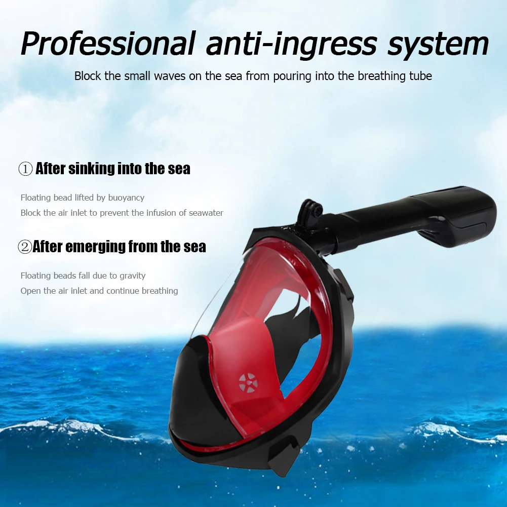 

Diving Mask Full Face Scuba Snorkeling Face Respirator Goggles for Kids Adult Spearfishing Mask Glasses Training Equipment