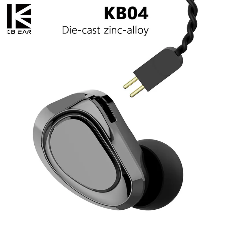 

KBEAR KB04 1BA + 1DD Гибридный Драйвер HIFI DJ мониторы Внутриканальные наушники с 2 контактный разъем металлический кабельный барабан