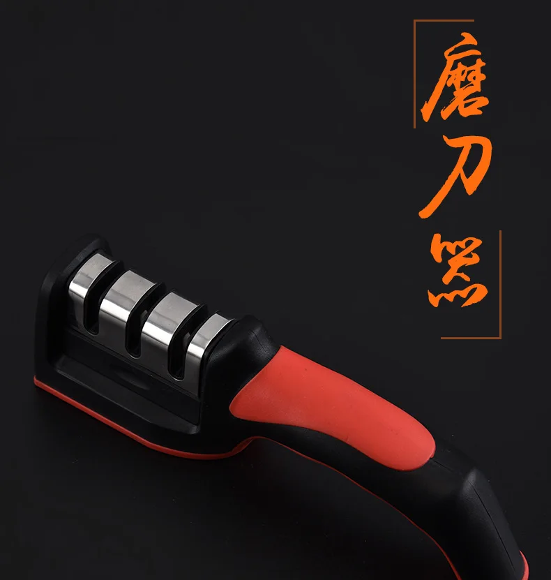 

sharpener household quick sharpener kitchen three-stage sharpener multi-function handheld three-stage sharpener tool