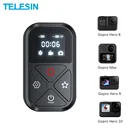 TELESIN Bluetooth пульт дистанционного управления для GoPro Hero 10 9 8 Max с ремешком на запястье 80 м умный дистанционный светодиодный дисплей для камеры Go Pro 10 9