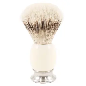 Yaqi 21 мм металлическая и акриловая ручка, щетка для бритья барсука