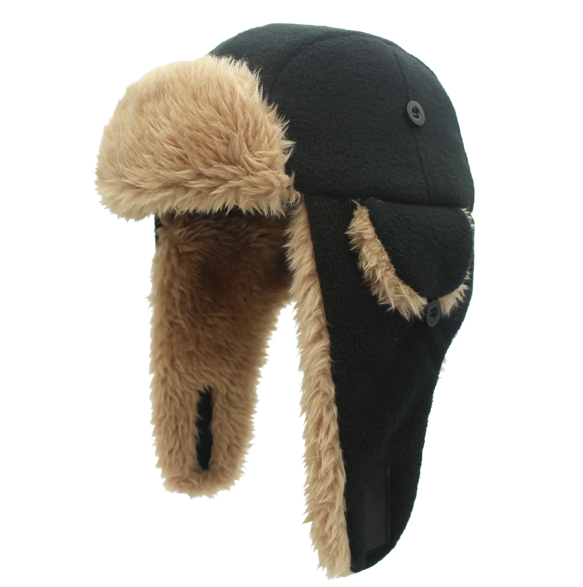 

Connectyle Toddler Boys Kids Fleece Trapper Sherpa Lined Windproof Winter Russian Hat with Large Flaps Warm Ski Hat