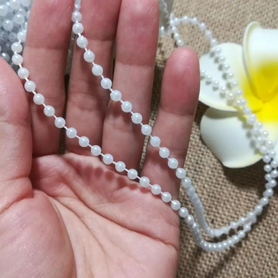 1 м белые кружевные Хрустальные Бусины блестящая ткань бисерная отделка 0 5 см