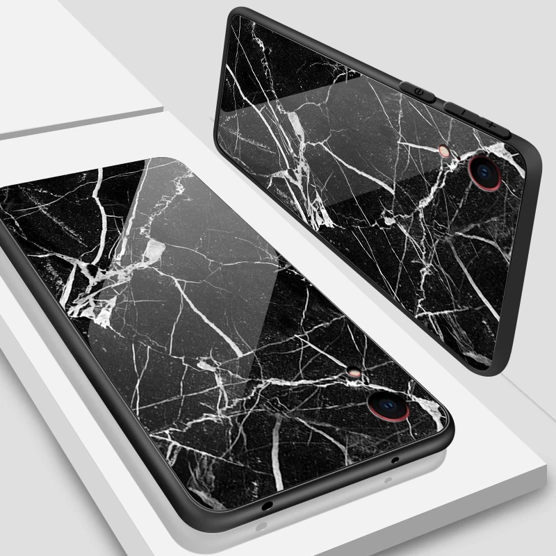 Для iPhone 5S, se, 6, 6 S, 7, 8 Plus XR XS макс. закаленное стекло чехол для Meizu M5 M6 M8 M9 Примечание 16th Plus с узором в полоску защитная оболочка - Цвет: W122