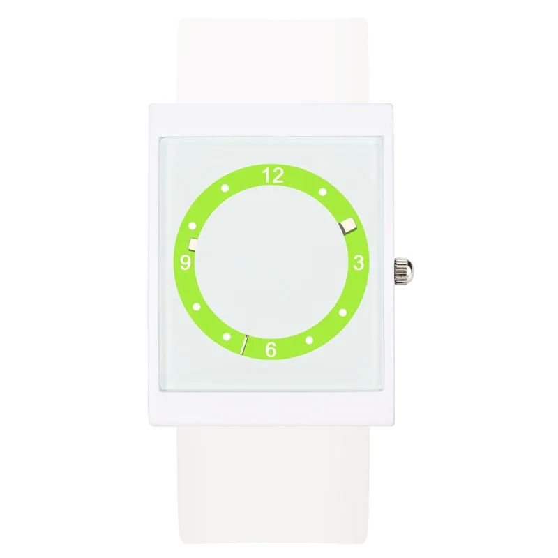 

Student men and women waterproof luminous circle jelly watch Korean fashion candy color children's trendy female watch