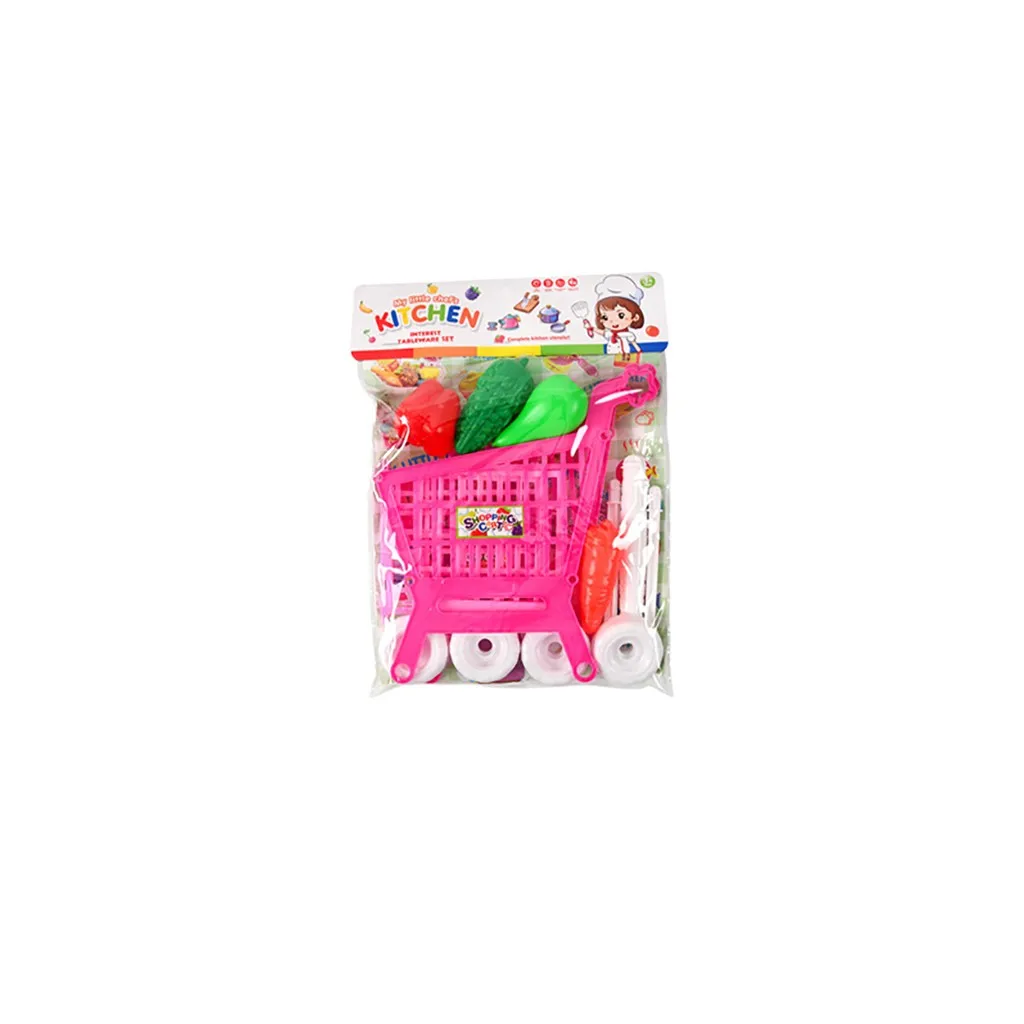 Корзина для покупок фрукты и овощи ролевые игры Детские Обучающие товары игрушки