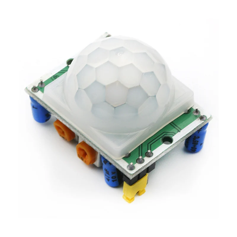 Green HC-SR501 1 шт. HC-SR501 Регулировка ИК-пироэлектрический инфракрасный PIR датчик движения модуль детектора для arduino для raspberry pi наборы - Цвет: Green HC-SR501