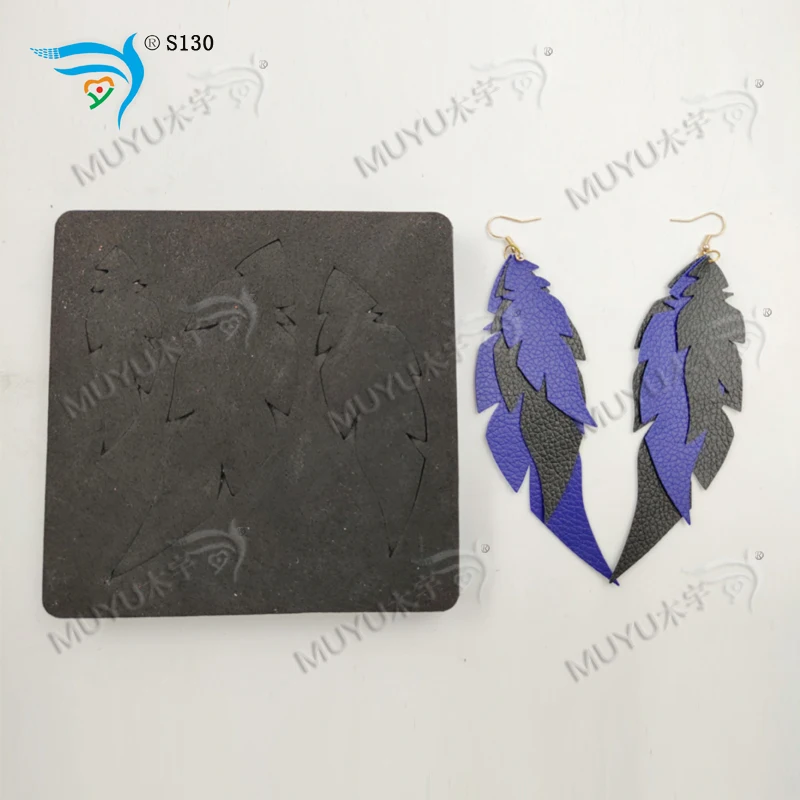 Пернатый eardrop-S130 DIY деревянный штамп/режущий инструмент штамп/Скрапбукинг форма