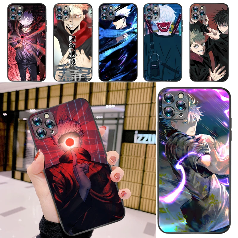 

Jujutsu Kaisen Satoru Gojo Yuji Itadori Sukuna Fushiguro Megumi Phone Case For iPhone 11 Pro MAX Cases Back Cover Carcasa