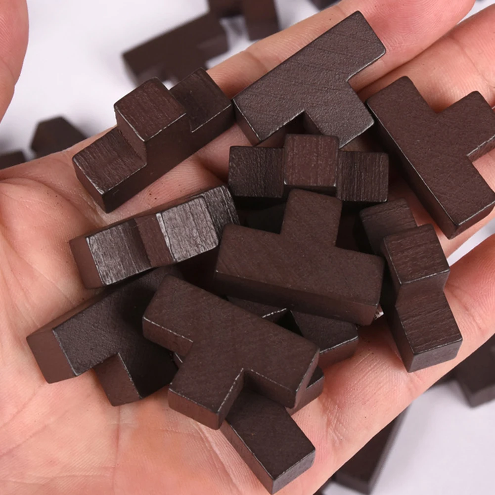 3D деревянные головоломки для повышения IQ игрушка 54T Русский Ming Luban кубики