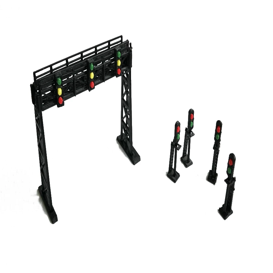 

Train Railway Model Scene N Ratio 1:160 1:150 Gantry And Signal Light Set