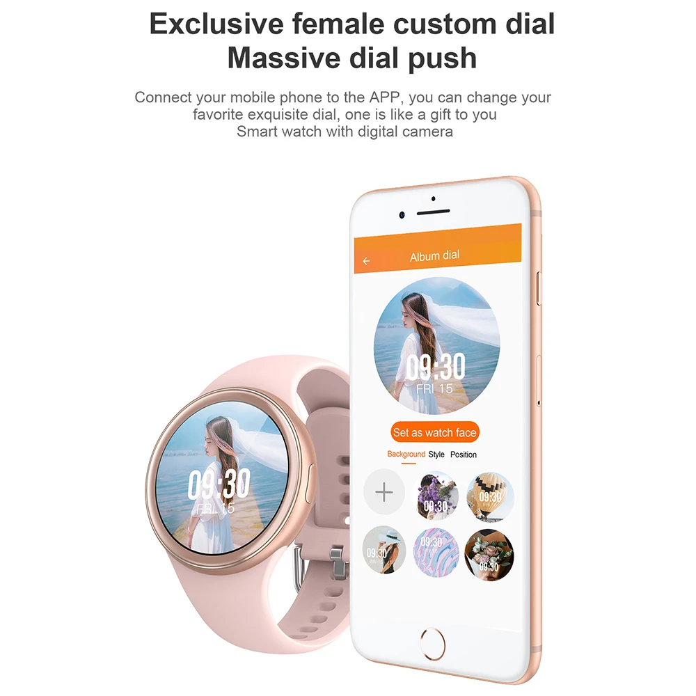 LEMFO J2 Women Smartwatch HD Full Touch Screen IP68 Waterproof DIY Watch Face15 Days Standby Smart Android IOS | Электроника