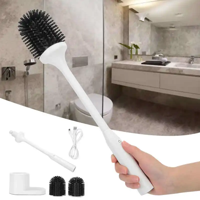 

Electric Toilet Brush 360 Degree Rotate Intelligent Cleaning Brush Set Bathroom Accessories Household Cleaning Tool