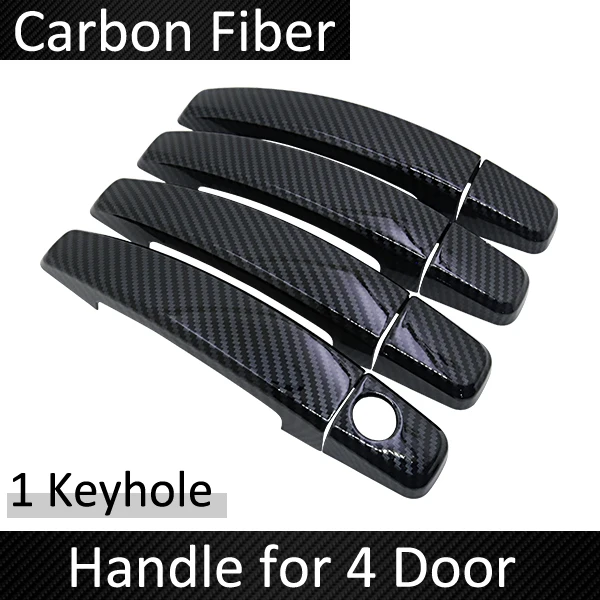 

Черная накладка на дверную ручку из углеродного волокна для Opel Vauxhall Zafira C Tourer Present 2012 ~ 2019 2013 2014 2015 2016 2017 2018, аксессуары, наклейки, Набор хромированной отделки