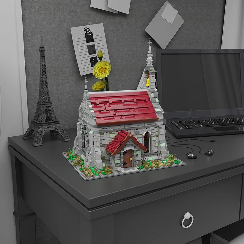 

Buildmoc творческая архитектура средневековый дом деревня 3747 шт кирпичи MOC модель строительные блоки игрушки для детей игрушки подарки для дет...