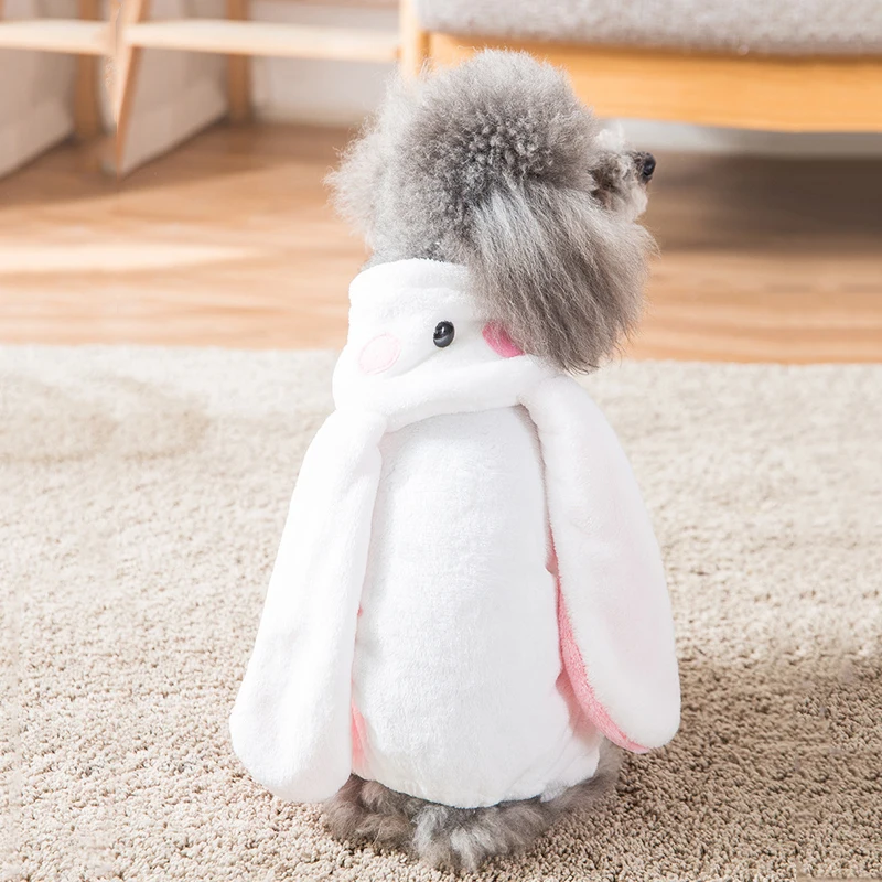 Флисовый комбинезон для собаки зимняя одежда пальто маленьких щенков тёплая