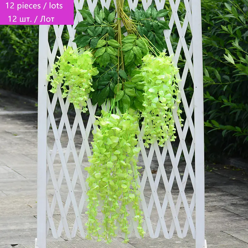 

12 pieces Wedding Flowers artificial flowers wisteria flower for the bride decoration wedding arch DIY party wedding Event
