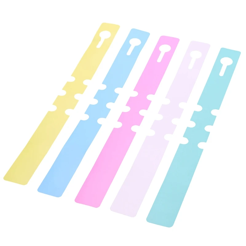 

500Pcs 8 Inch Wrap Around Plant Tags Bulk, Outdoor Waterproof Hanging Garden Labels - 20X2cm Pink Yellow White Blue Green