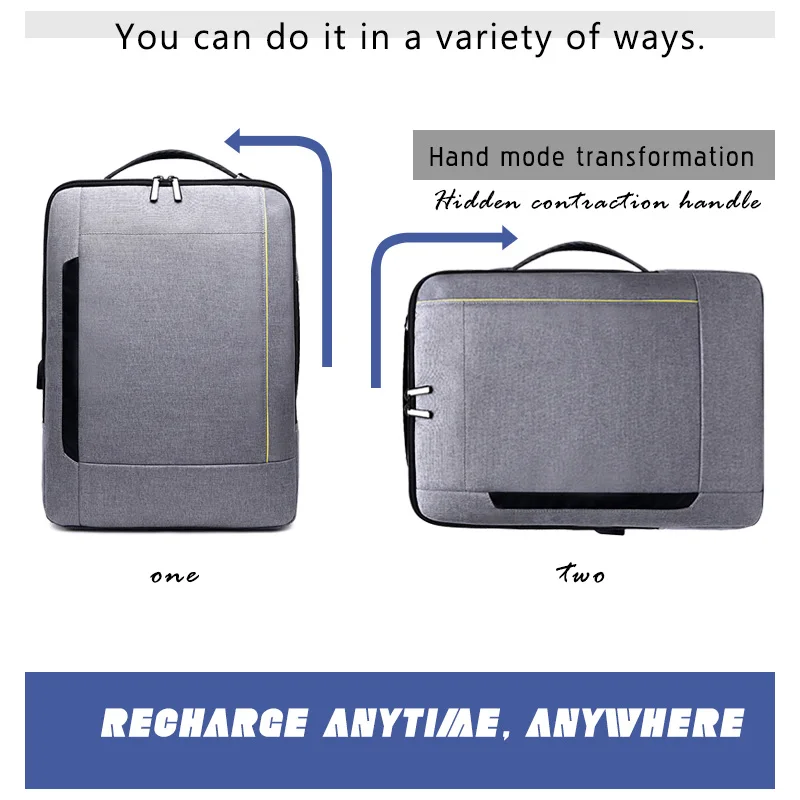 Мужской водонепроницаемый нейлоновый рюкзак для ноутбука 15 6 дюйма с USB