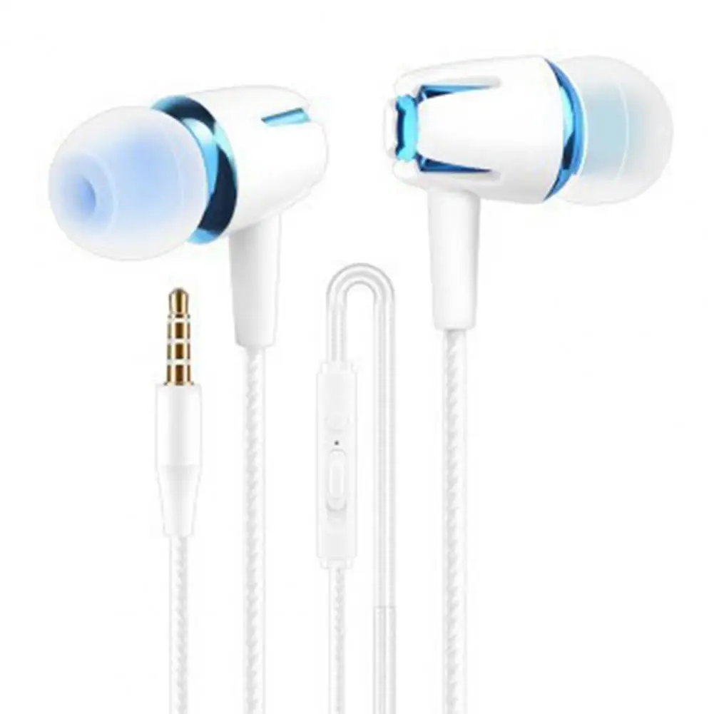 

Wired Earphones with Mic Noise-canceling 1.2m 3.5mm/Type-C Stereo Wired In-ear Mobile Phone Earbud