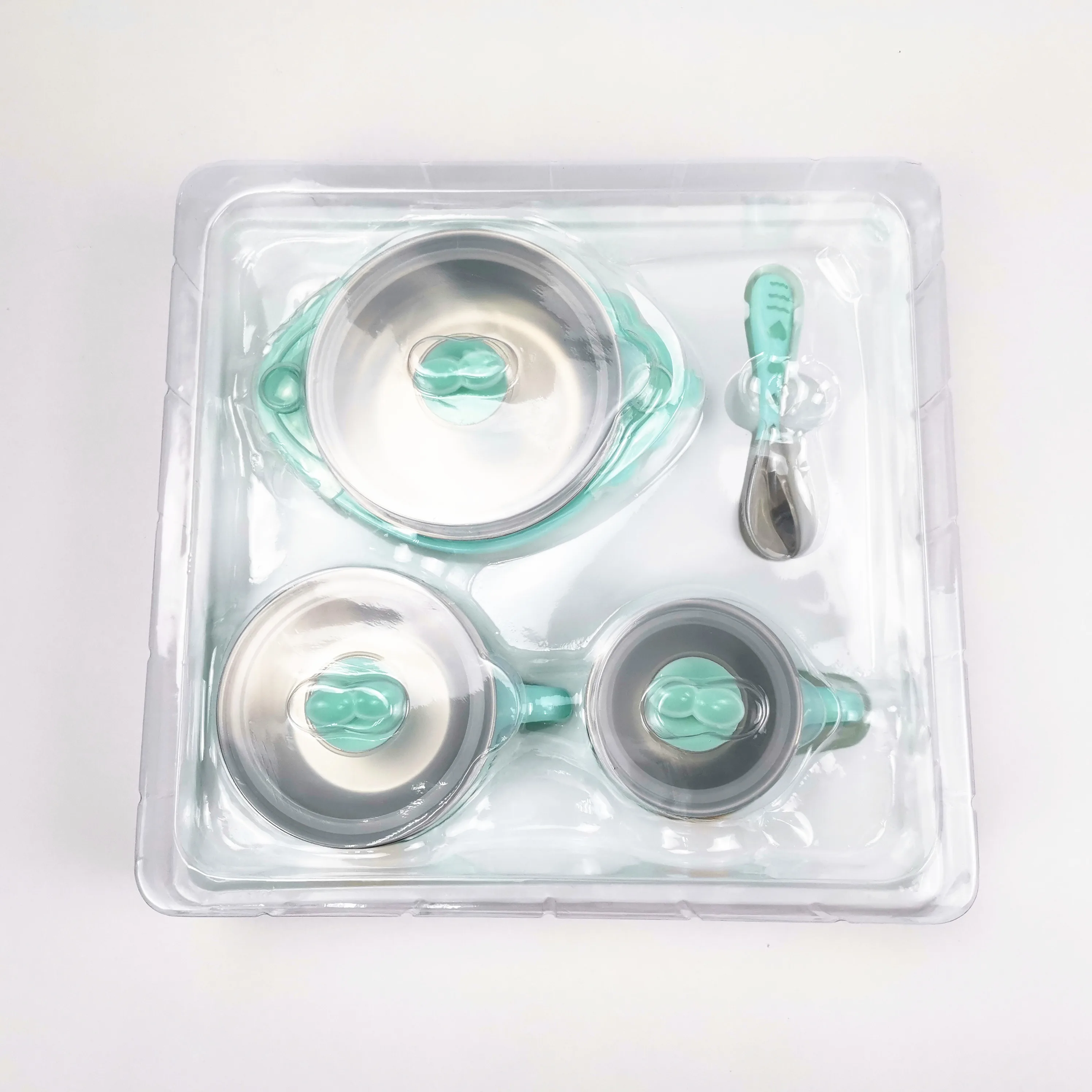 Набор детских тарелок из нержавеющей стали 4 шт./компл.|Тарелки| |