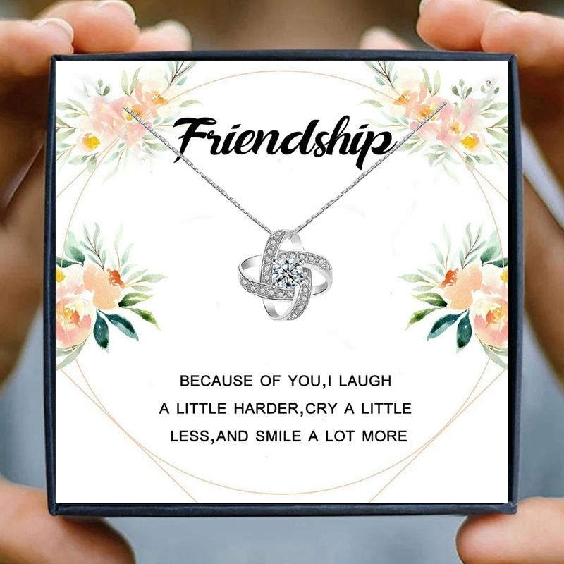 

Necklace for Friend Gifts Fashion Girl Necklace Daughter Heart Pendant Necklaces Jewelry Friendship Gift Christmas Birthday
