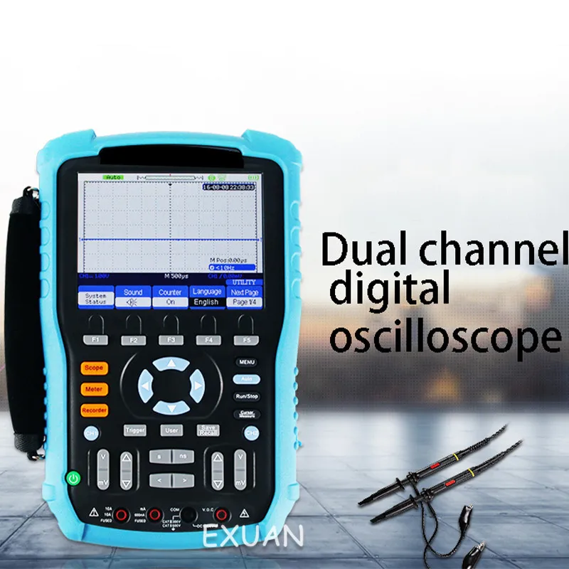 

SHS806 High Efficiency Work High-quality Handheld Digital Oscilloscope Dual-channel 60M 1G Sampling