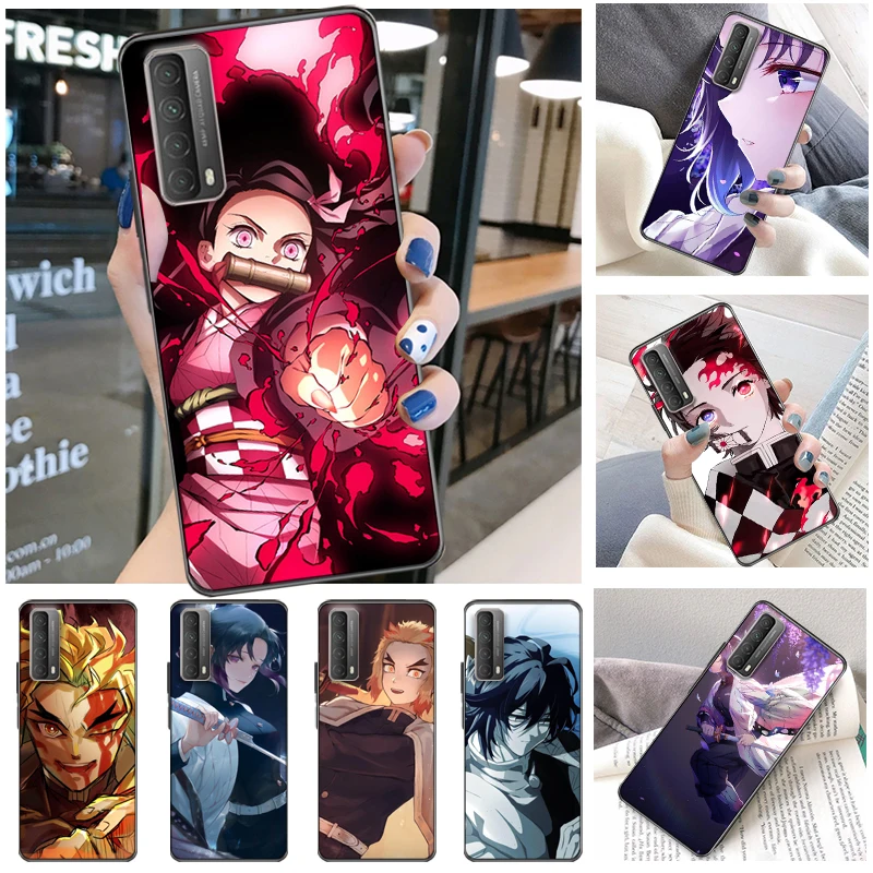 

Demon Slayer Agatsuma Zenitsu Kimetsu No Yaiba Kamado Tanjirou Kamado Nezuko Phone Case For Huawei P Smart Z 2019 2021 Coque