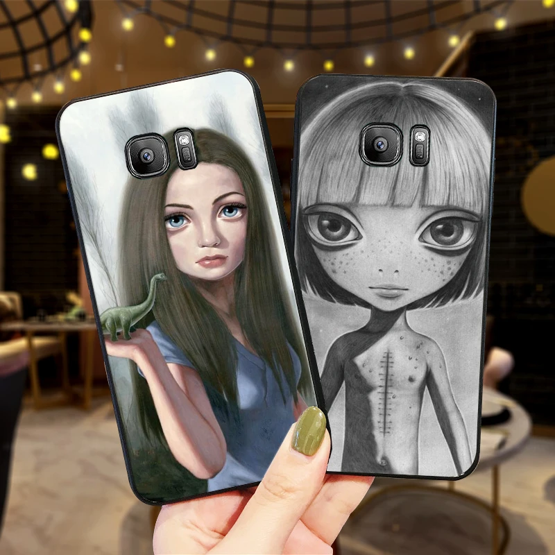 Butterfly and girl Case For Samsung A10 A20 A30 A40 A50 A60 Cover A3 A5 6 2018 A8 A6 Plus MJ M40 Coque Funda | Мобильные телефоны и