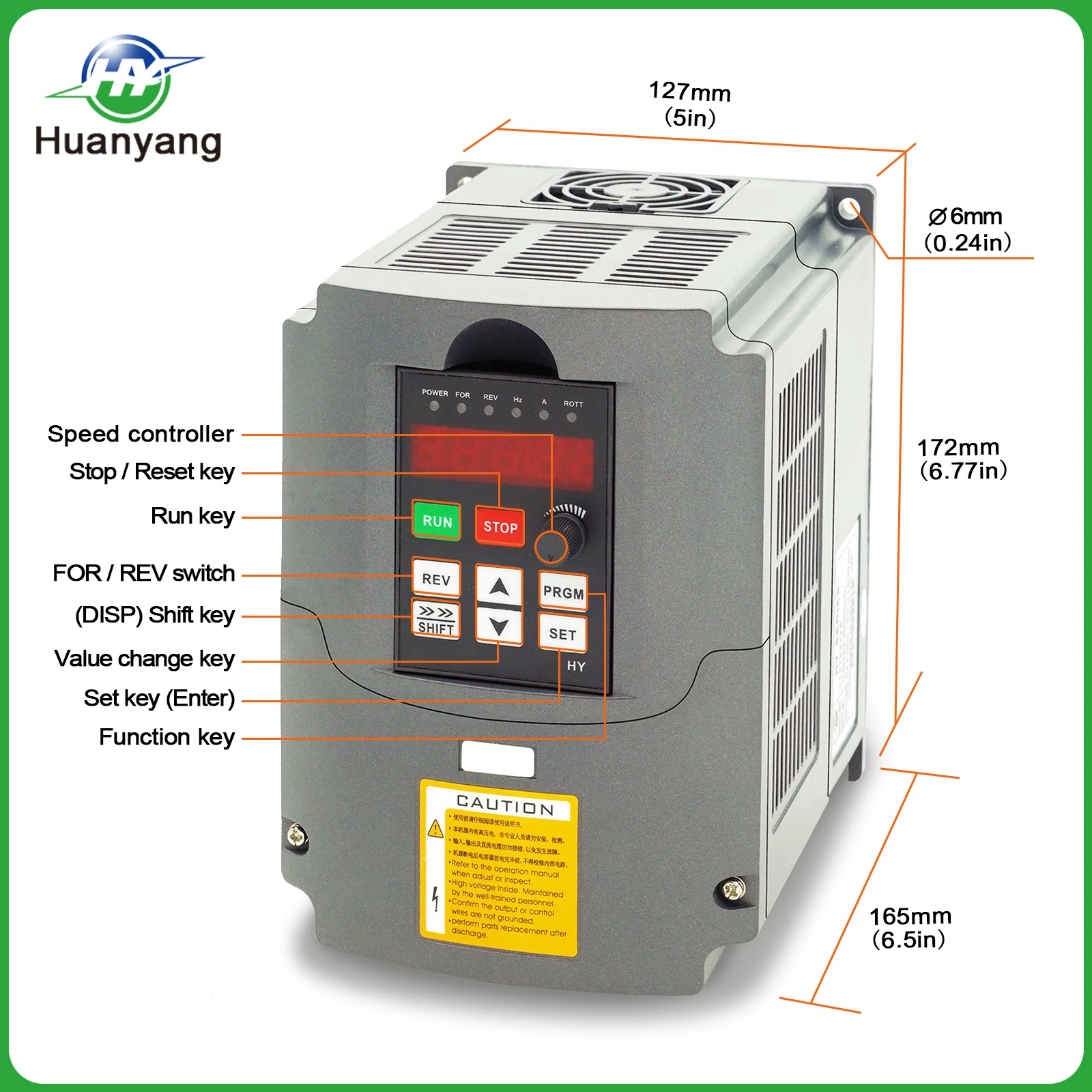 HUANYANG VFD привод 0 75 кВт 380 В шпиндель Инвертор преобразователь частоты и