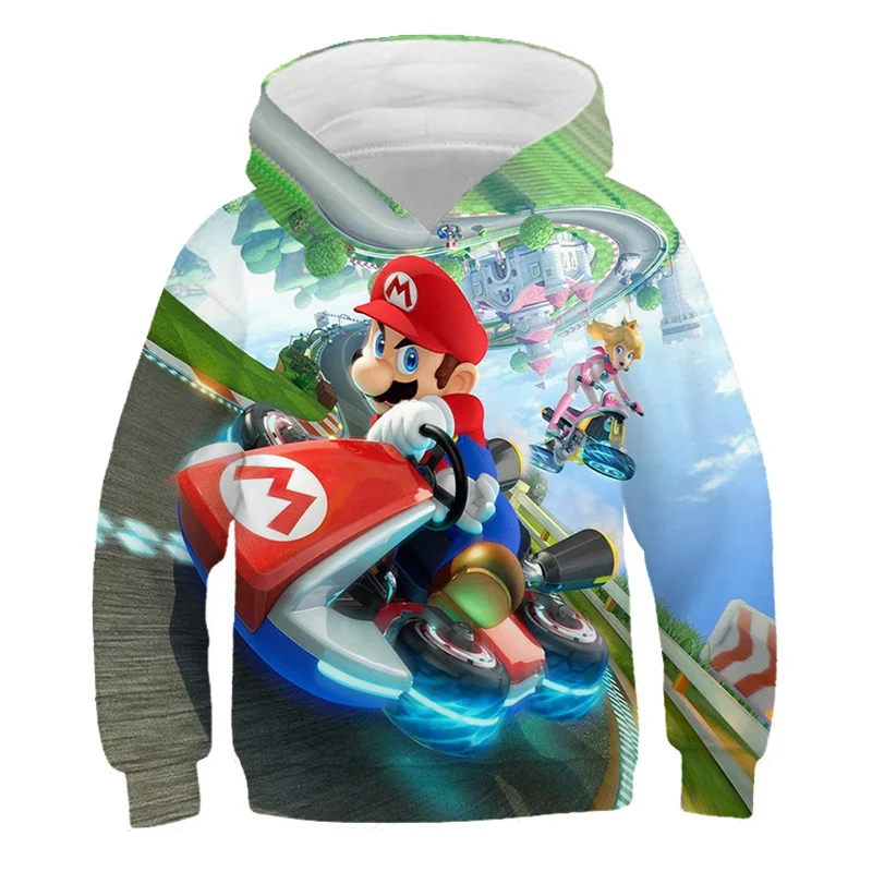 Худи детское с принтом Супер Марио на возраст от 2 до 13 лет | Мать и ребенок