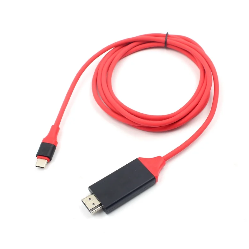 2 м USB 3,1 к HDMI 4K Кабель-адаптер type C к HDMI кабель для MacBook samsung Galaxy S9/S8/Note 9 huawei USB C к HDMI d20