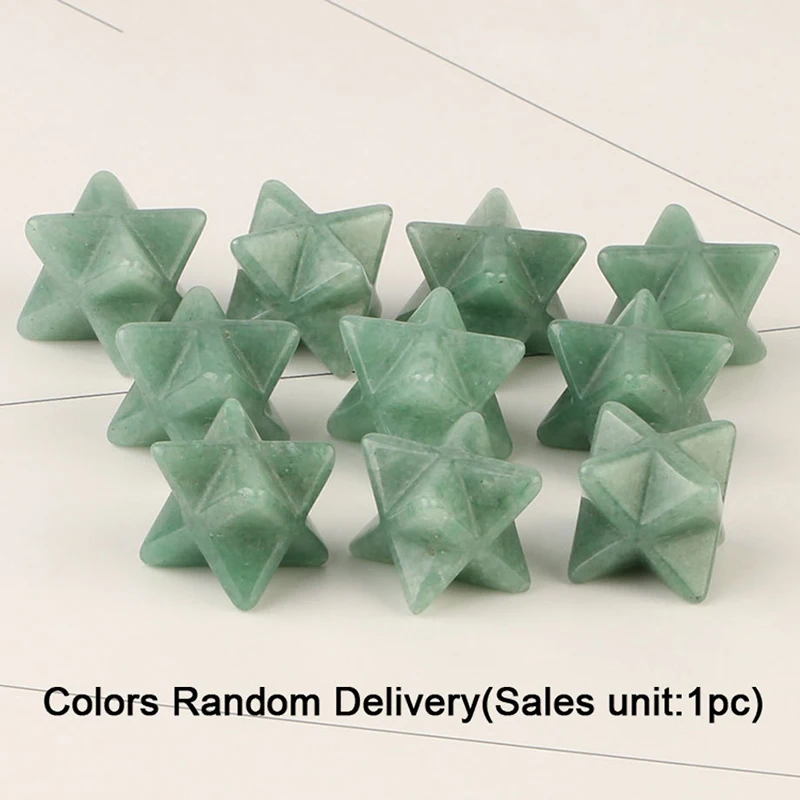 

Reiki Chakras Star Pendant Natural Stones Merkaba Pendulum For Dowsing 3D Hexagramme Crystal Pendule Wicca Divination Tools