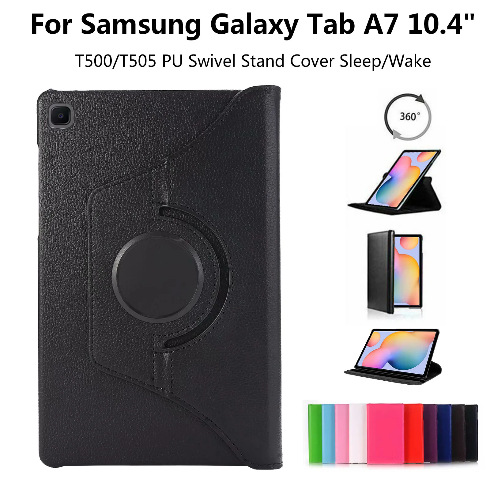 

Крышка чехол для планшета samsung galaxy tab a7 флип-чехол из искусственной кожи (полиуретан фарш для galaxy обложка книги противоударный чехол с SM-T505C ч...