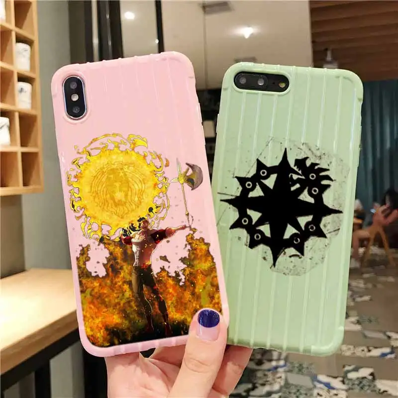 Чемодан Nanatsu no Taizai для iPhone 11 Pro Max X XS MAX 8 7 6S Plus | Мобильные телефоны и аксессуары