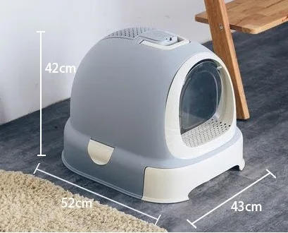 Коробка для кошачьего туалета коробка полностью закрытый туалет анти-брызг