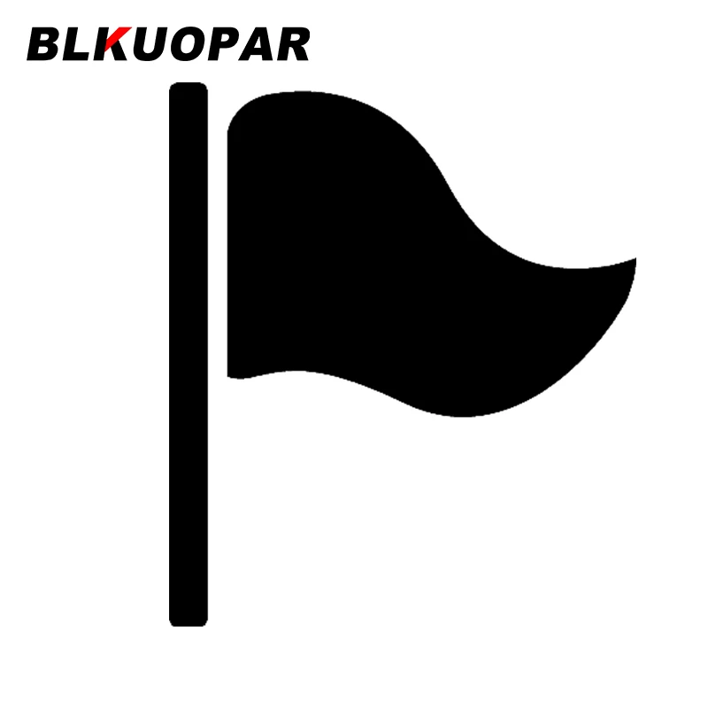 Фото Наклейки BLKUOPAR для компьютера, флаг, автомобильные наклейки, защита от солнца, индивидуальные наклейки, простой декор для холодильника, шлем... №1