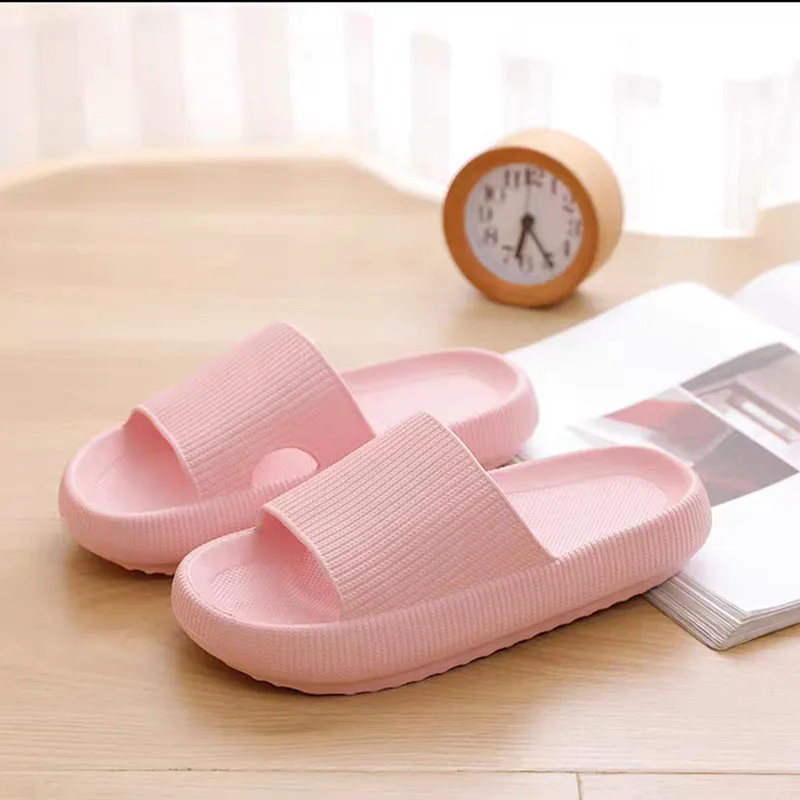

Summer 2021 Slippers Women Thick Platform Women Indoor Bathroom Slipper Soft EVA Anti slip Home Floor Slide Ladie Summer Shoes