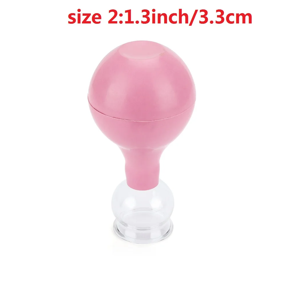 pink 2 Вакуумные чашки с резиновой головкой, семейные медицинские вакуумные банки, устройство для терапии, массаж спины и тела, инструменты для ухода за здоровьем - Цвет: pink 2