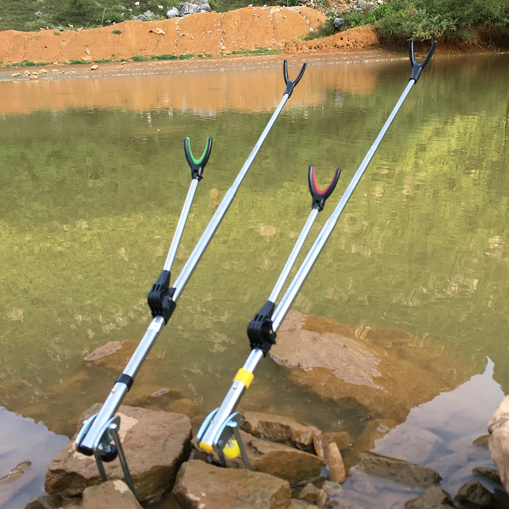 

Fish Rod Holder Stand Adjustable Fishing Rods 1.5M 1.7M 2.1M 2.4M Telescoping Fishing Rod Bracket