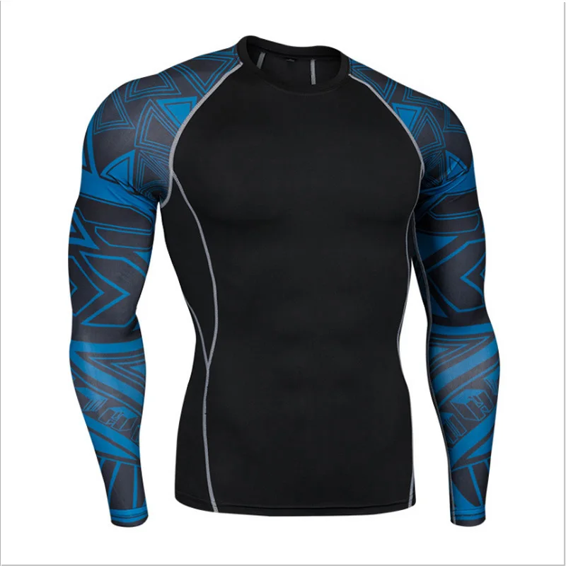 Men's Underwear Long-sleeved T-shirt Warm Top Compression Shirt Thermal Knitwear Quick drying MMA Rashgard Male Thermal Shirt
